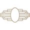 Ekena Millwork Elizabeth Wood Fretwork Pierced Medallion, 24"W x 12"H x 6 5/8"IW x 11 3/8"IH x 1/4"T, Hickory CMWP24X12X0250EBHI - alternate 2